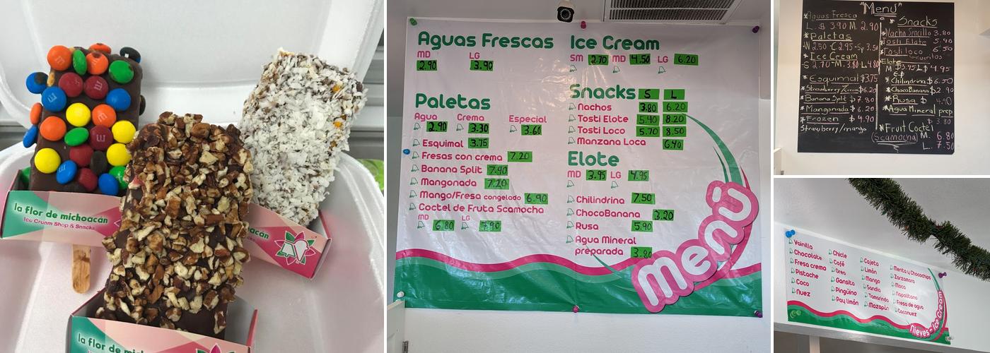 La Flor de Michoacan Menu