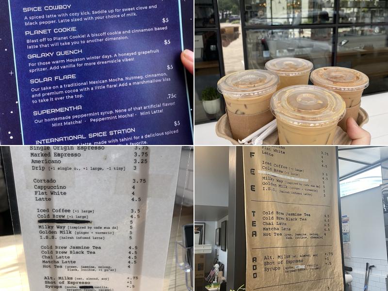 Giant Leap Coffee Menu