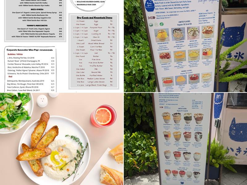 Japow Menu