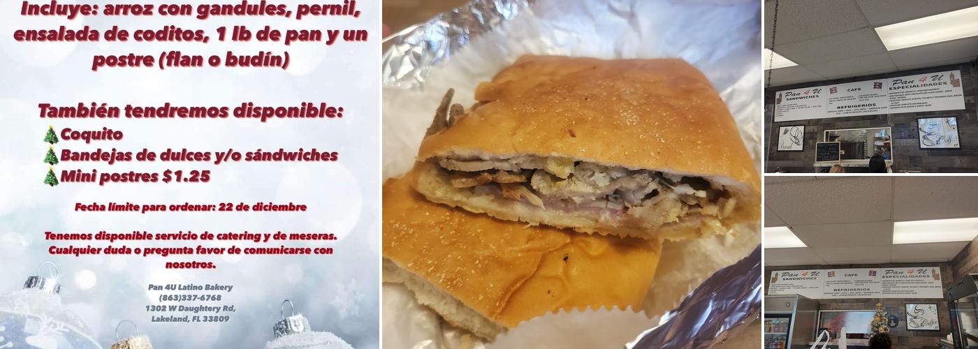 Pan 4U Latino Bakery Menu