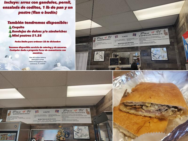 Pan 4U Latino Bakery Menu