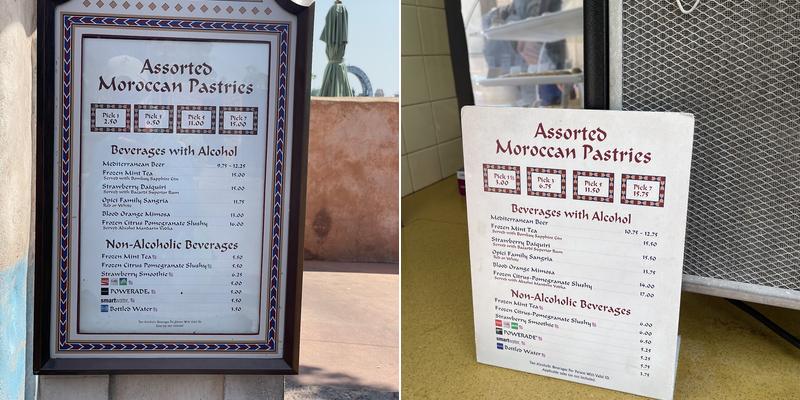 Oasis Sweets &Sips Menu