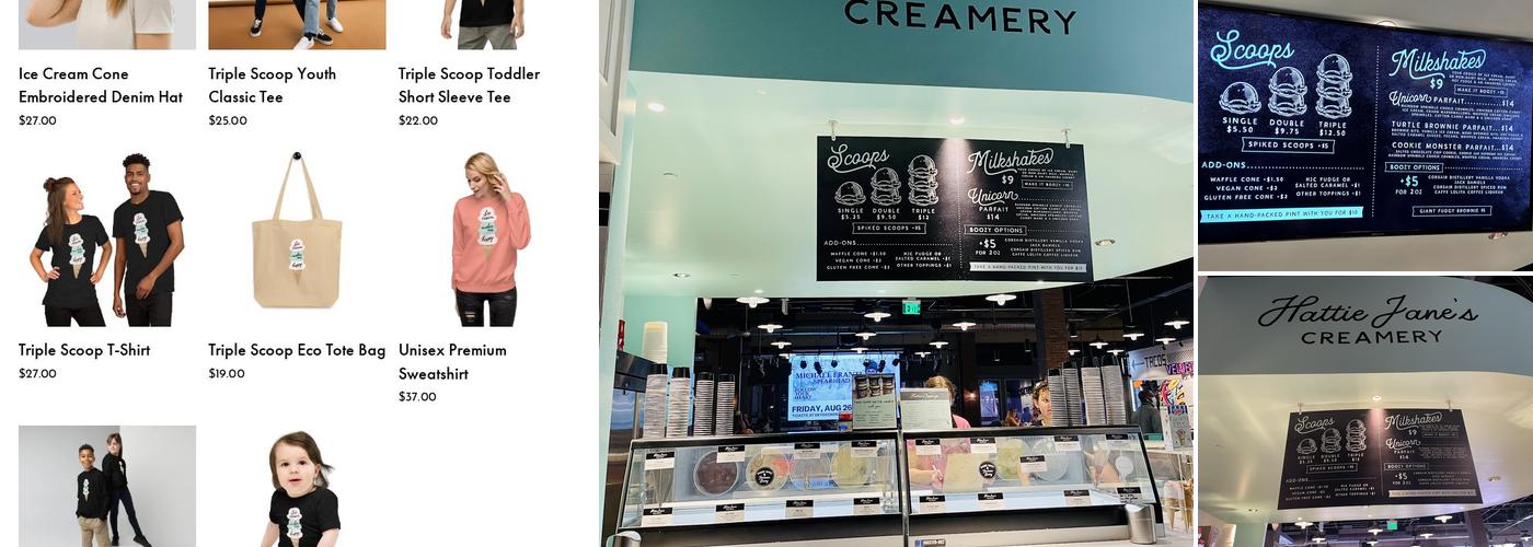 Hattie Jane's Creamery at Assembly Food Hall Menu