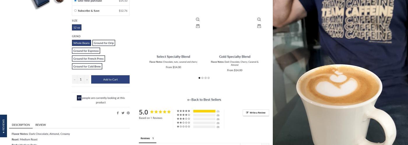 La Vela Coffee Roasters and Coffee Services Menu