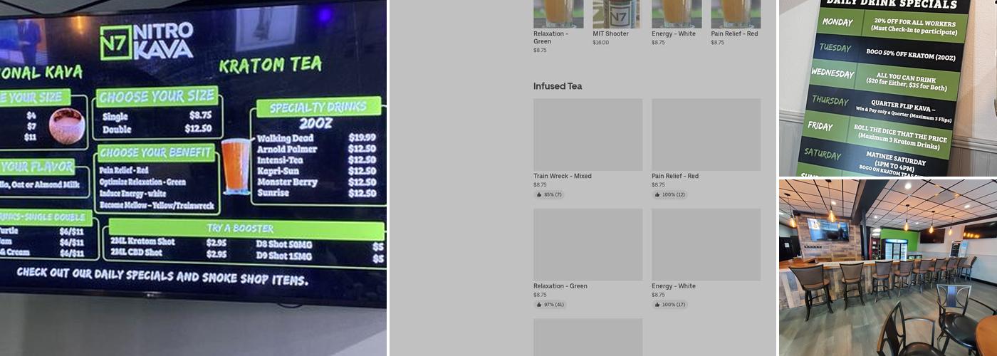 N7 Nitro Kava Bar US 19 Clearwater Menu