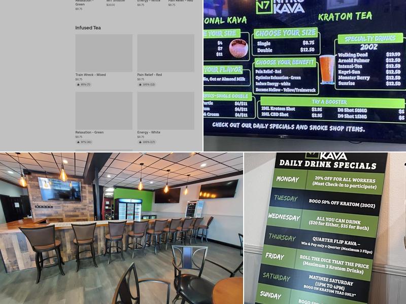 N7 Nitro Kava Bar US 19 Clearwater Menu