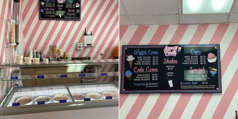 Sweet Treets Ice Cream Parlor Menu