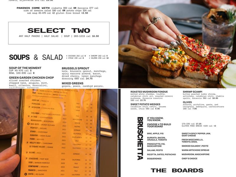 Postino The Rim Menu