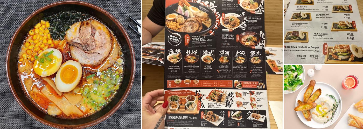 Kyuramen x TBaar - Jacksonville Menu