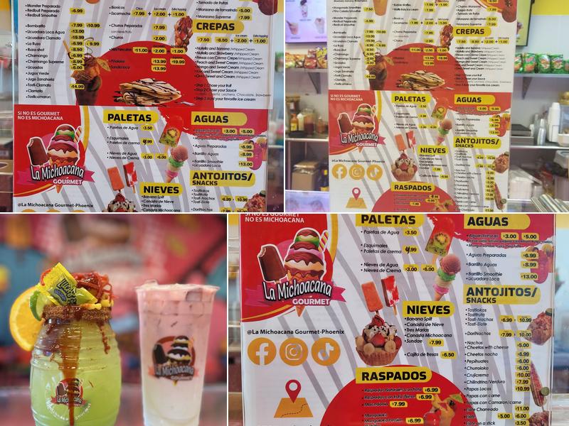 La Michoacana Gourmet Menu