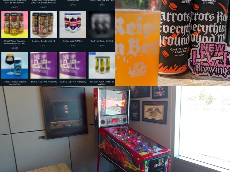 New Level Brewing Menu