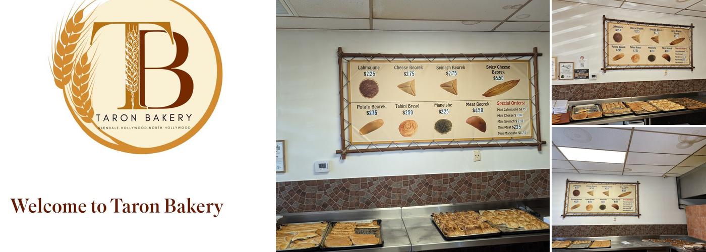 Taron Bakery Menu
