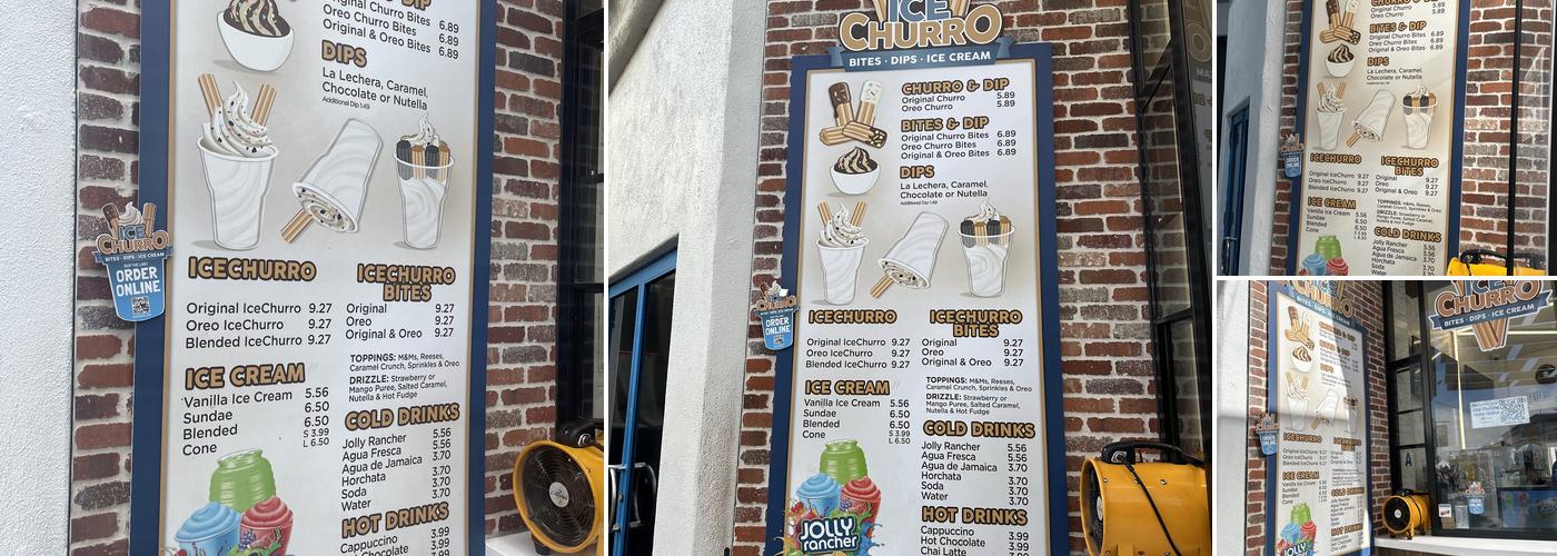 IceChurro Menu