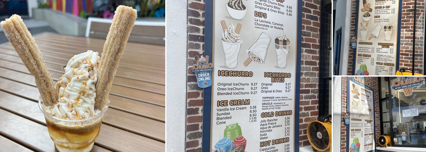 IceChurro Menu