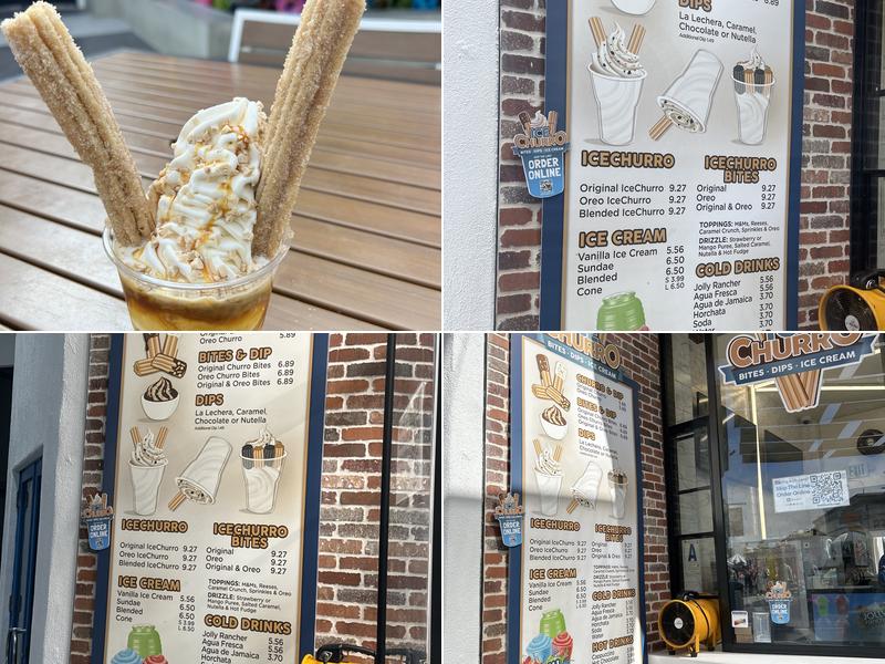 IceChurro Menu