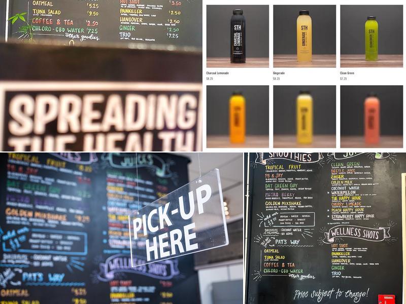 Spreading The Health Juice Bar Menu