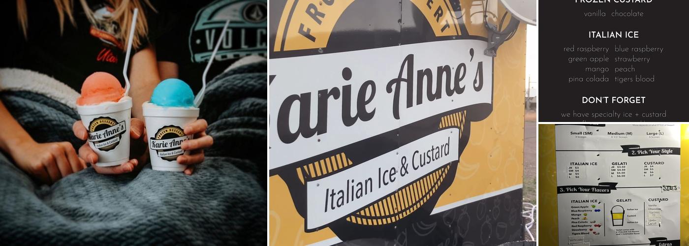 Karie Anne's Frozen Desserts Pocatello Menu