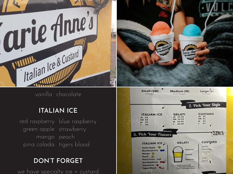 Karie Anne's Frozen Desserts Pocatello Menu