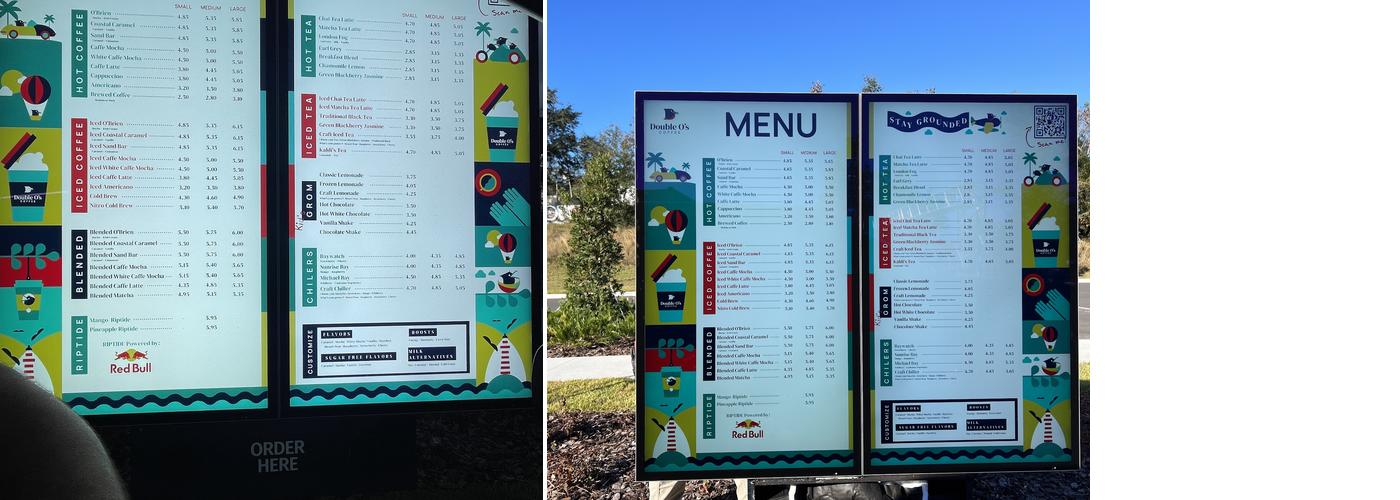 Double O's Coffee - Apopka Menu