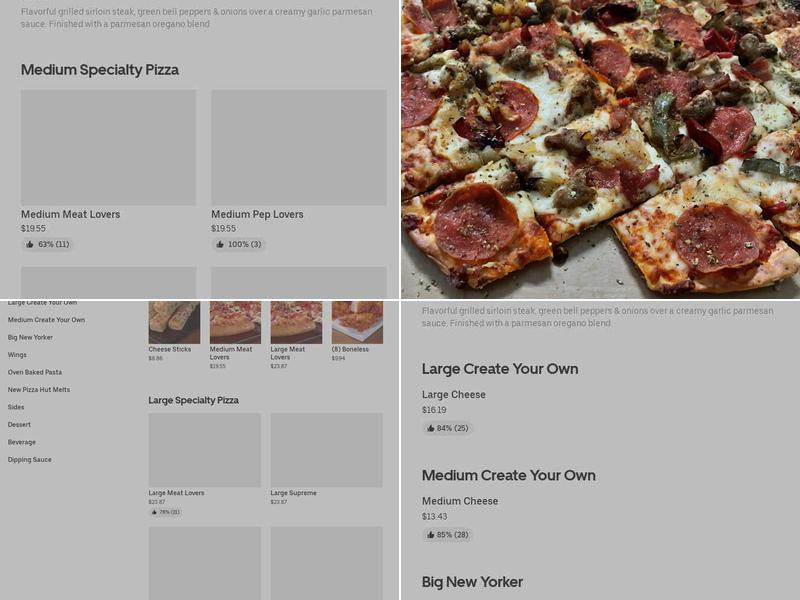 Pizza Hut Menu