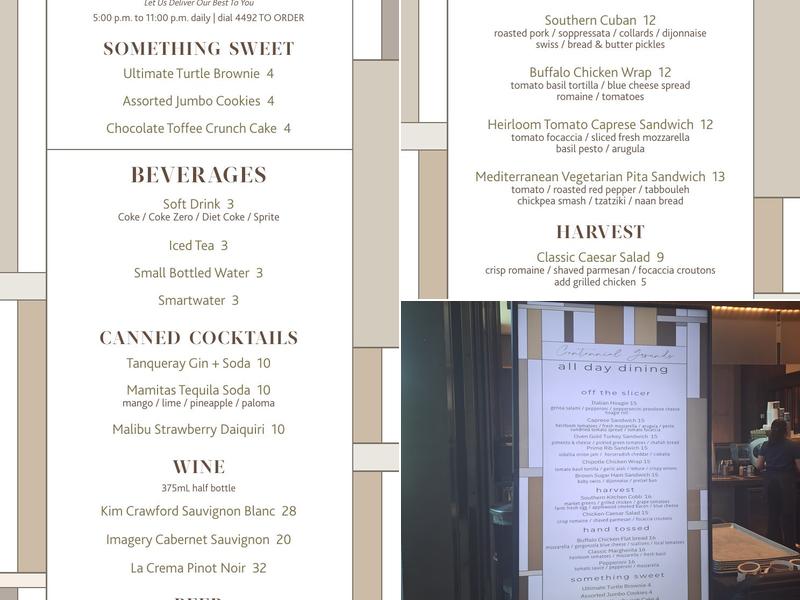 Centennial Grounds Menu