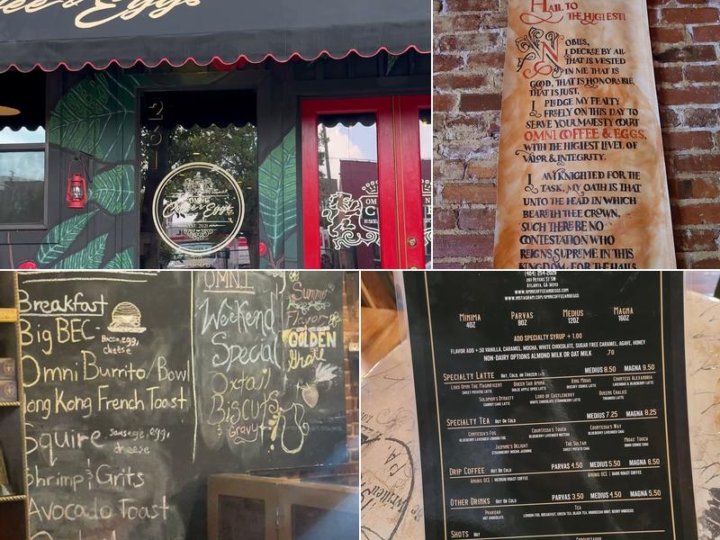 Omni Coffee & Eggs Menu