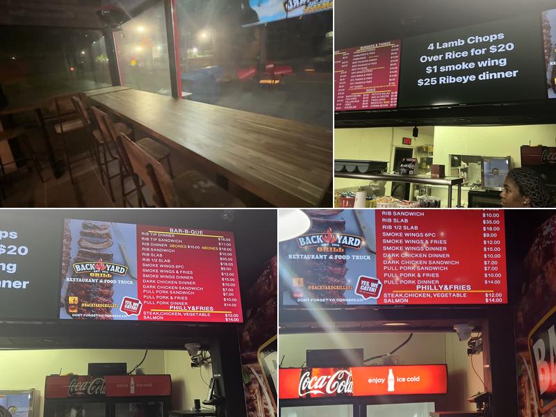 Back Yard Grill Menu