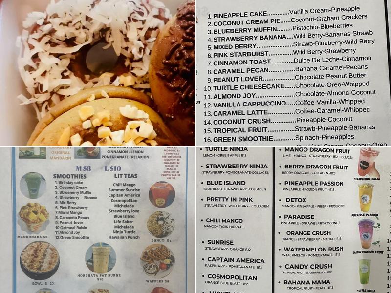 Delicious corner nutrition Menu