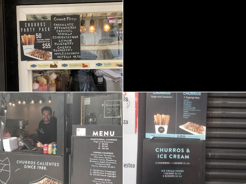 Choco Churros Menu