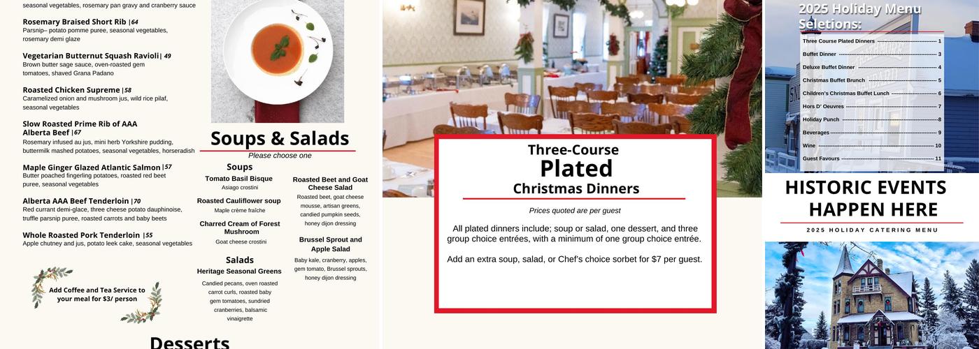 Vulcan Ice Cream Parlour 1910 Menu