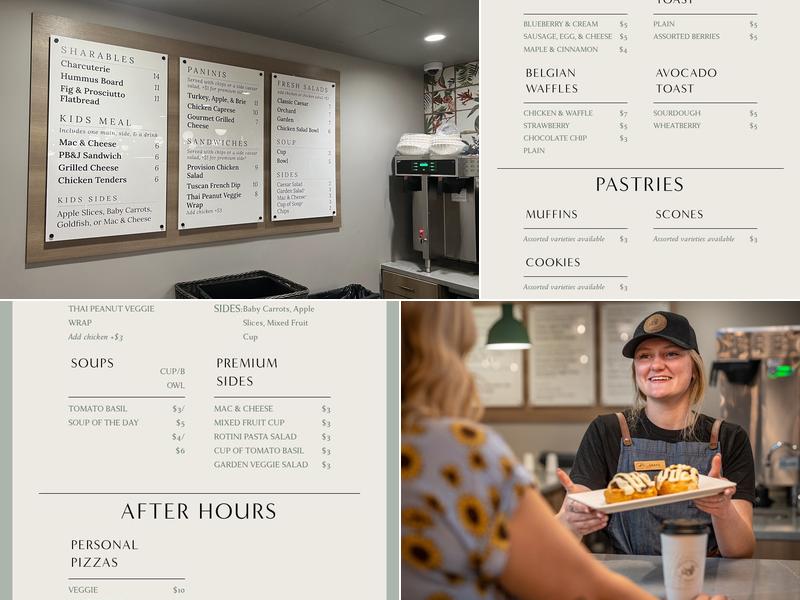 Provision Cafe Menu