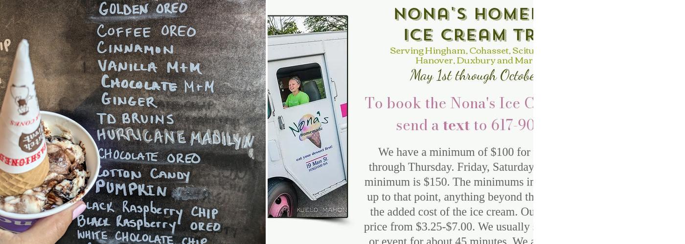 Nona's Homemade, Hanover Menu