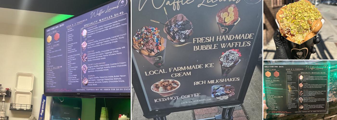 Waffle-Licious Menu
