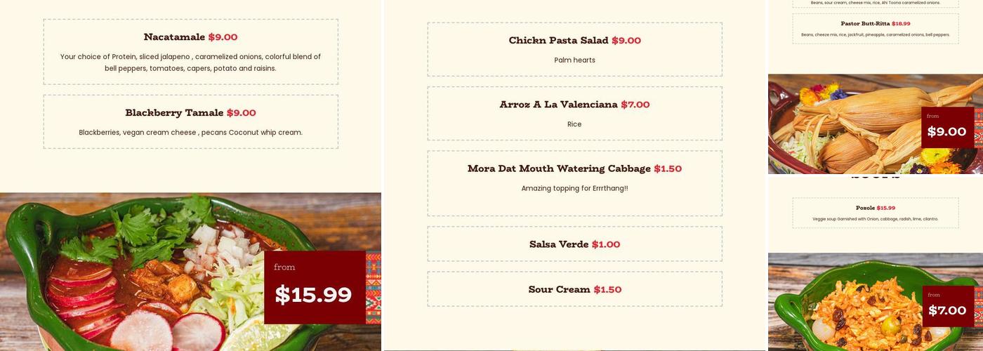 Mora Dat Menu