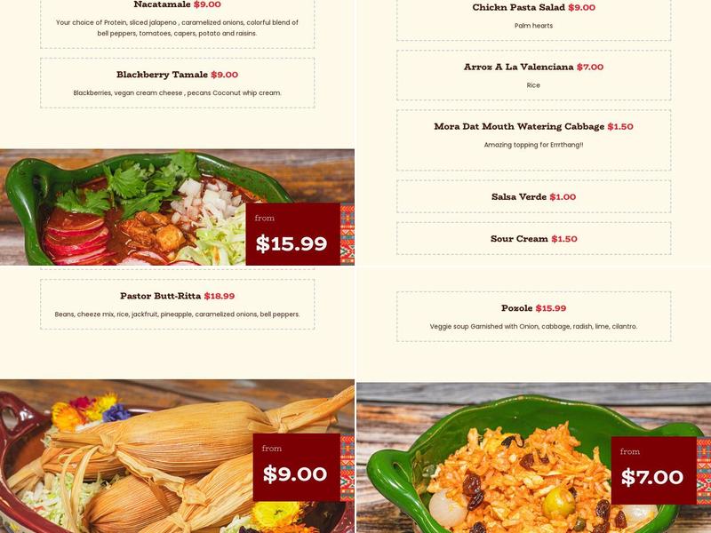 Mora Dat Menu