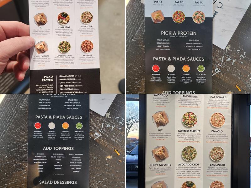 Piada Italian Street Food Menu