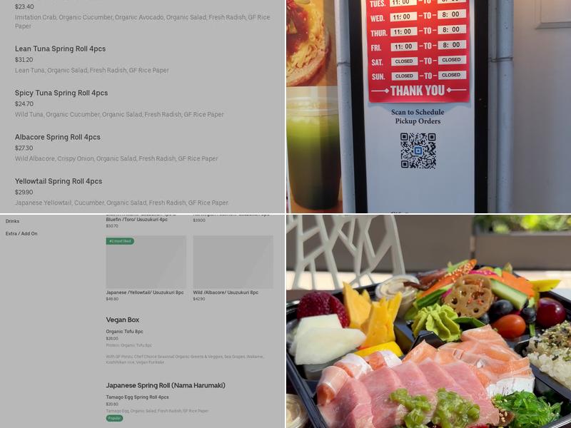 Te Isshoku Sushi Menu