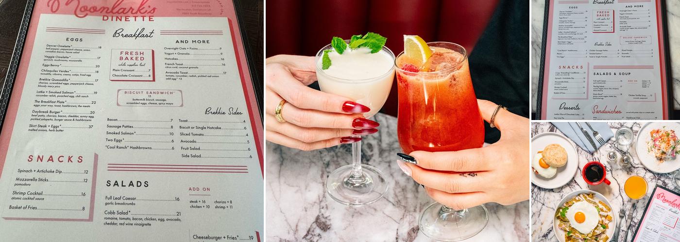 Moonlark's Dinette Menu