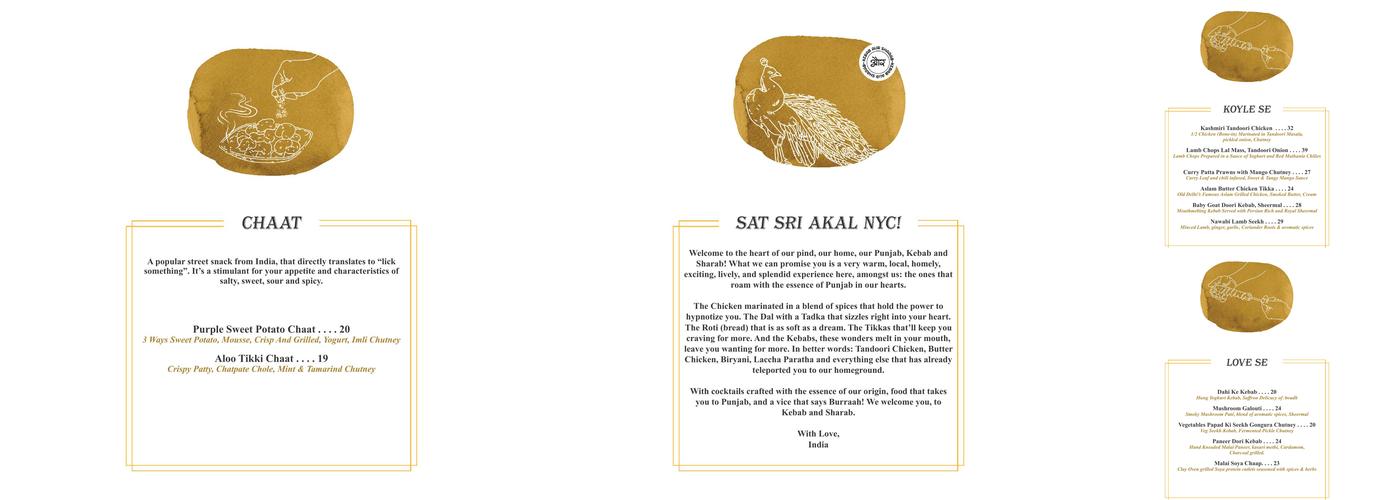 Kebab aur Sharab Menu