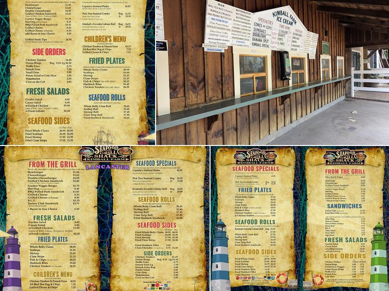 Kimball Farm Miniature Golf Menu