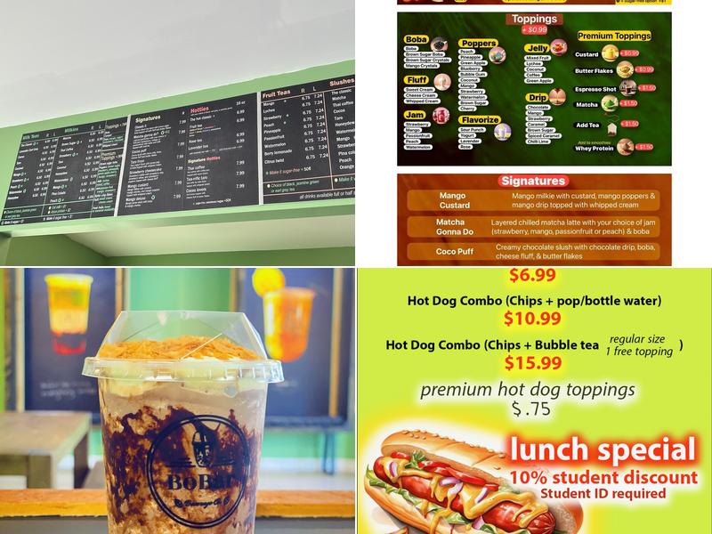 BoBar Beverage Co. Menu