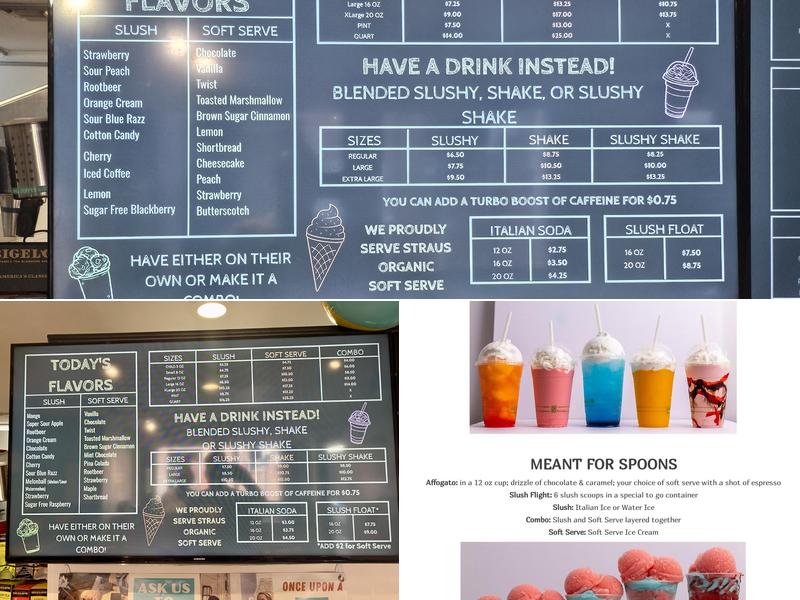 Once Upon A Slush Menu