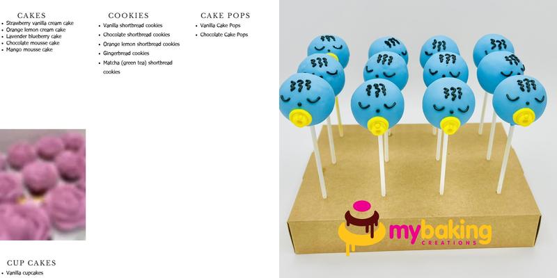 My Baking Creations (Best Custom Cakes) Menu