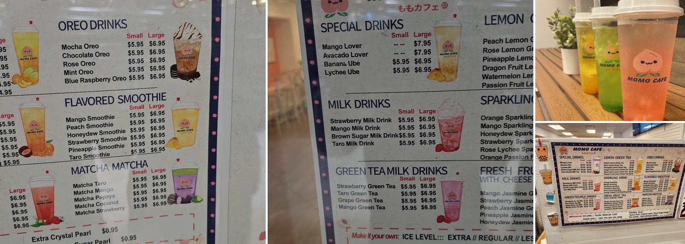 MOMO Cafe Menu