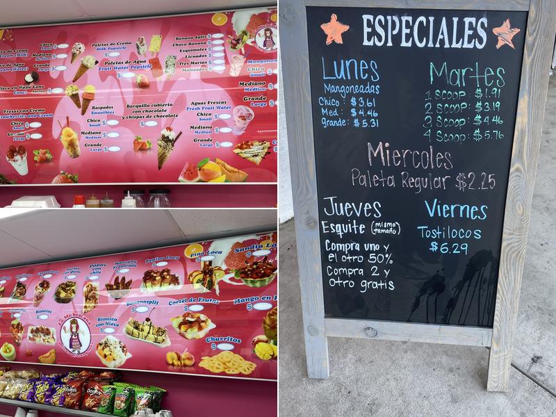 La Michoacana Ricas Nieves y Mas Menu