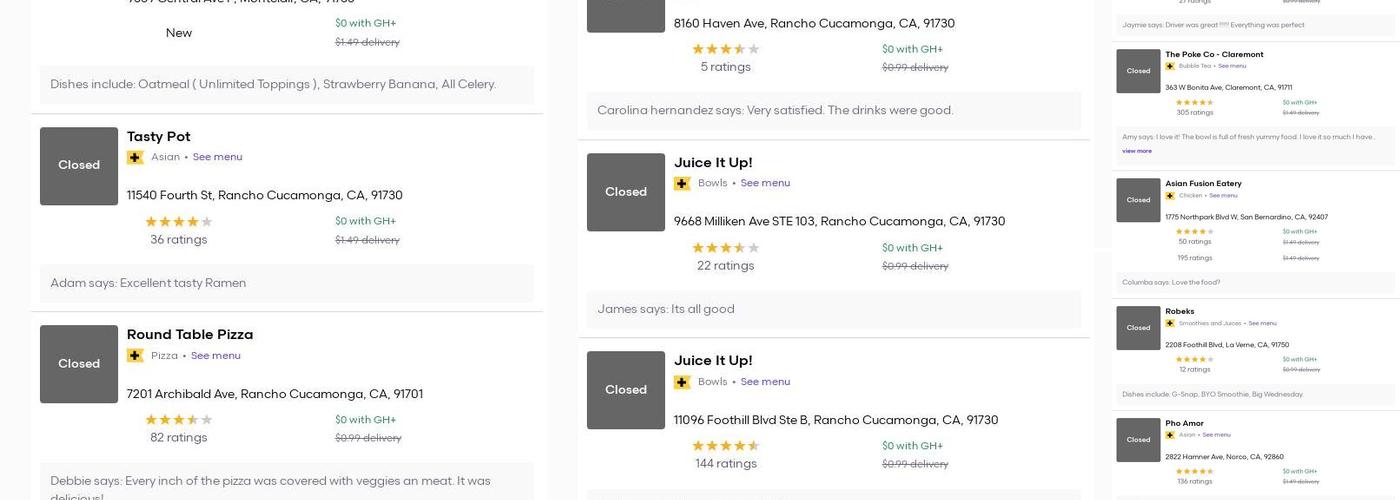 The Post Office House Bakery Menu