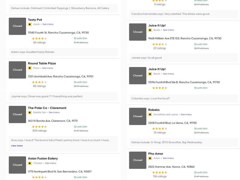 The Post Office House Bakery Menu