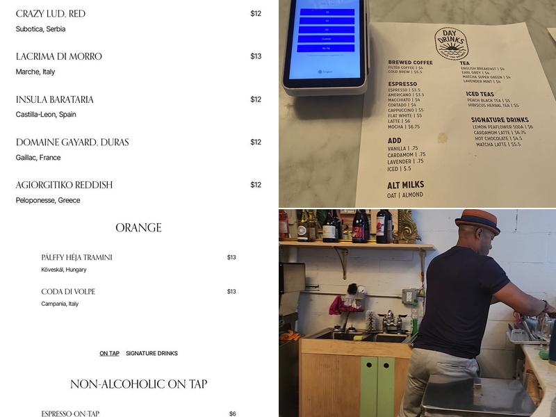 Day Drinks Menu