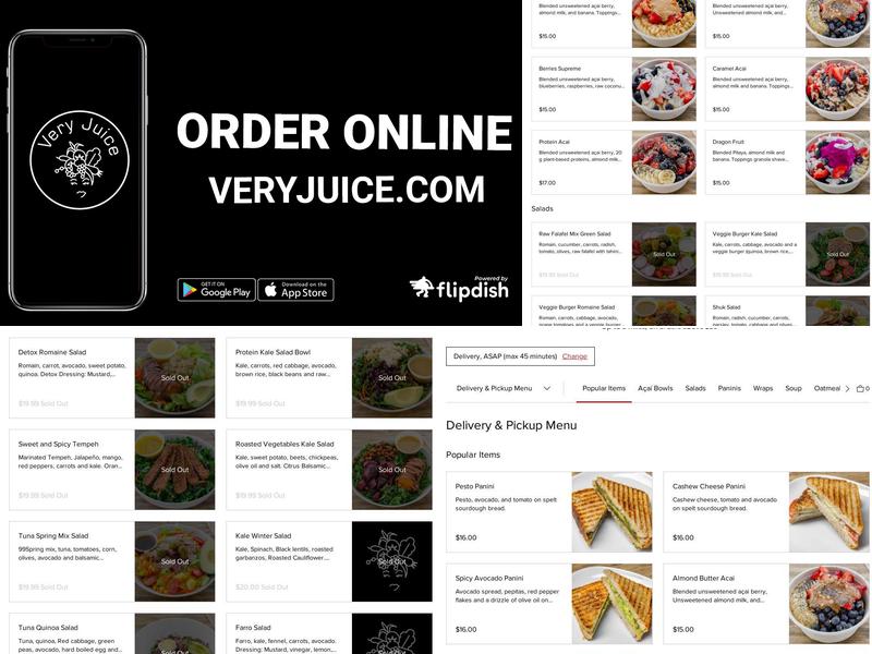 Very Juice Menu