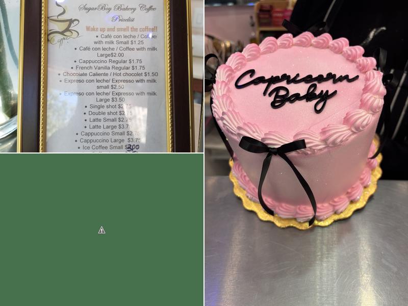 Sugarboy Bakery Menu